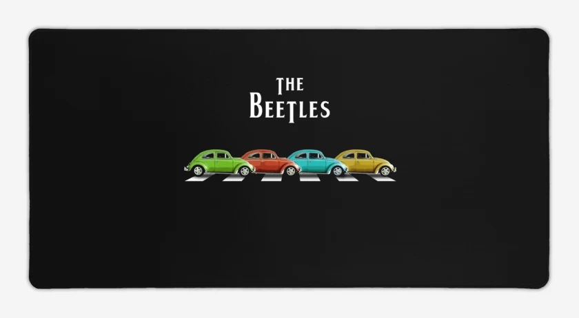 Mouse pad Gamer Negro de The Beetles 