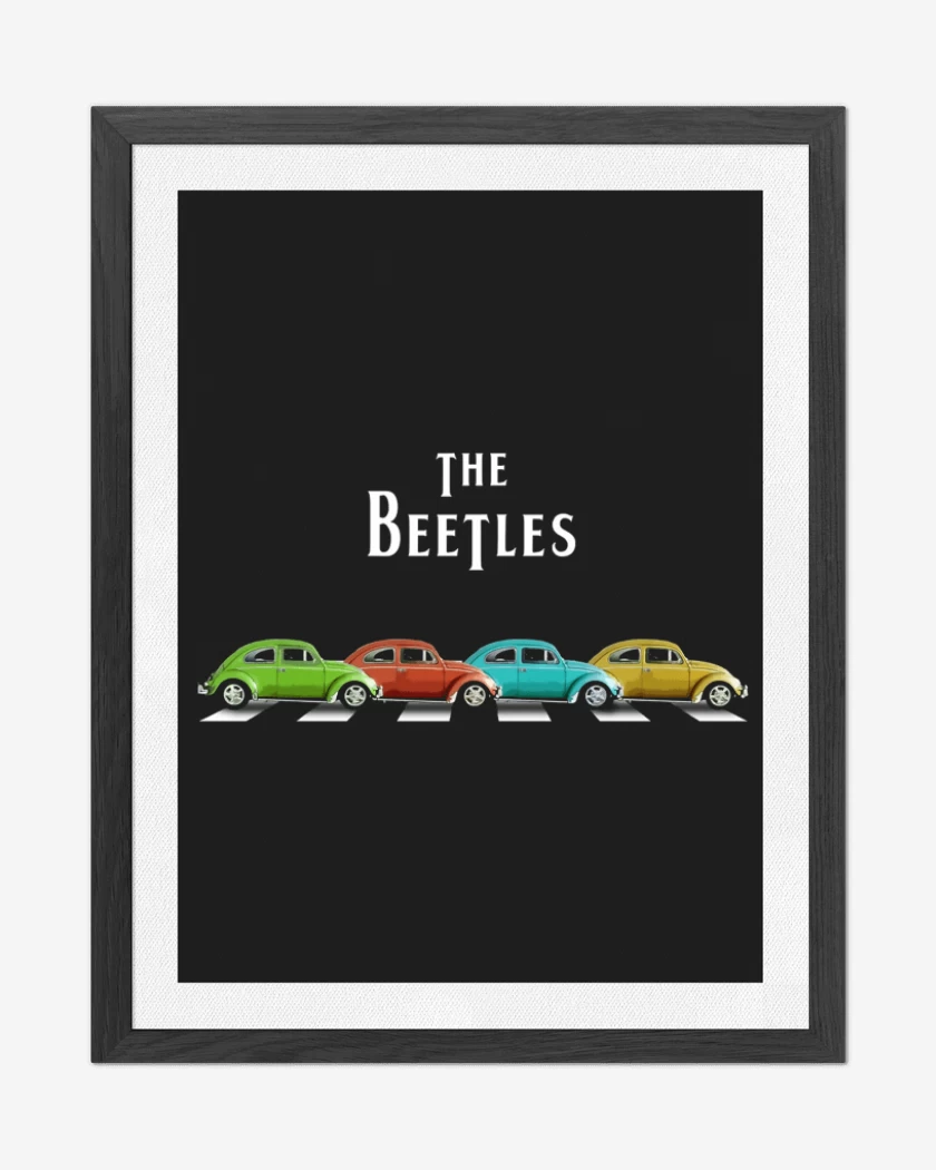 Cuadro decorativo Negro de The Beetles 