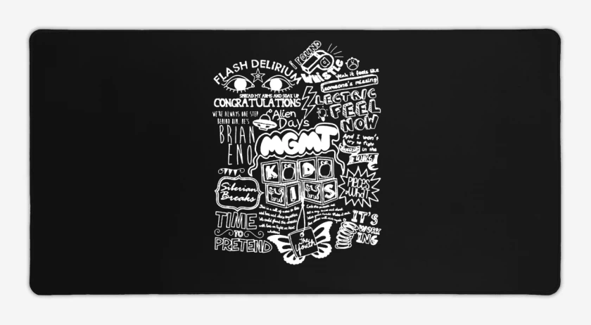 Mouse pad Gamer Negro de MGMT