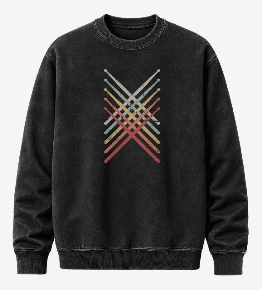 Poleron Polo Acid Wash Negro de Baquetas colores