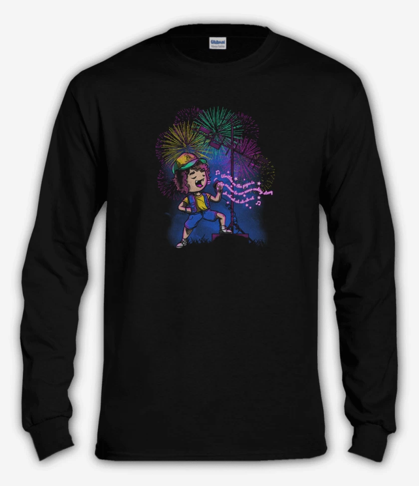 Polera manga larga Negro de never ending story