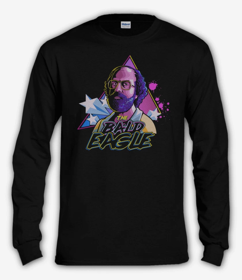 Polera manga larga Negro de Bald eagle