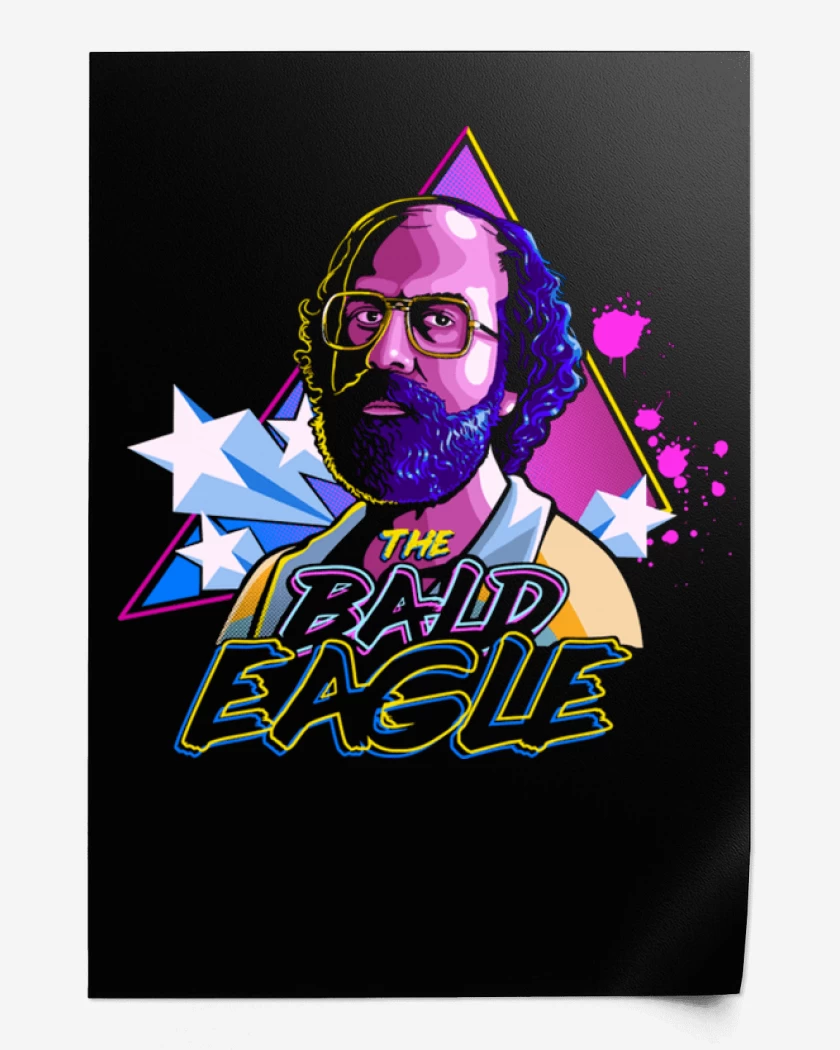 Print Negro de Bald eagle