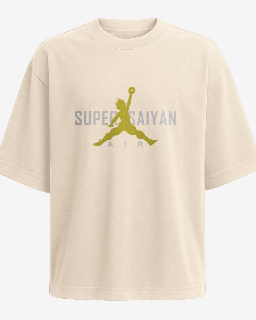 Polera Oversize Beige de Super Saiyan Air
