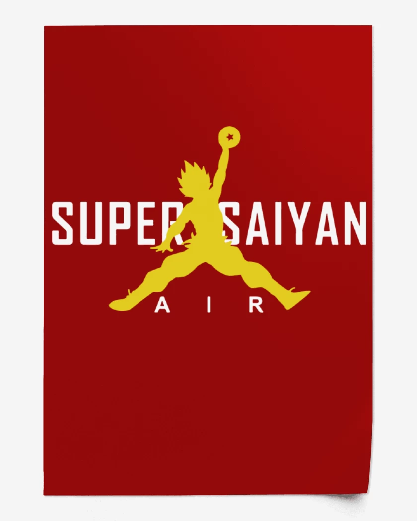 Print Rojo de Super Saiyan Air