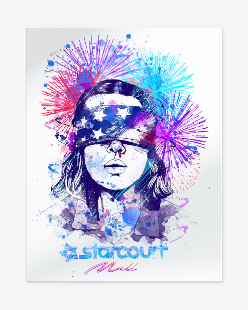 Print metalico Blanco de Eleven starcout