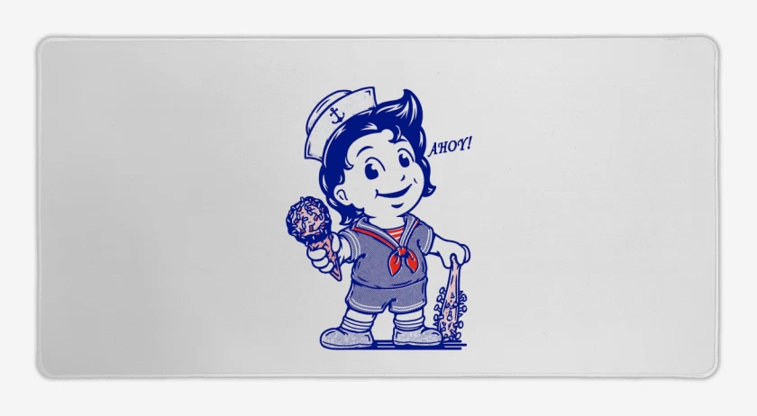 Mouse pad Gamer Blanco de Stevee ice cream