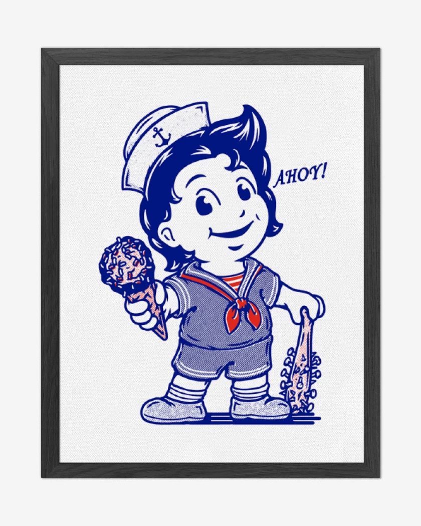 Cuadro decorativo Blanco de Stevee ice cream