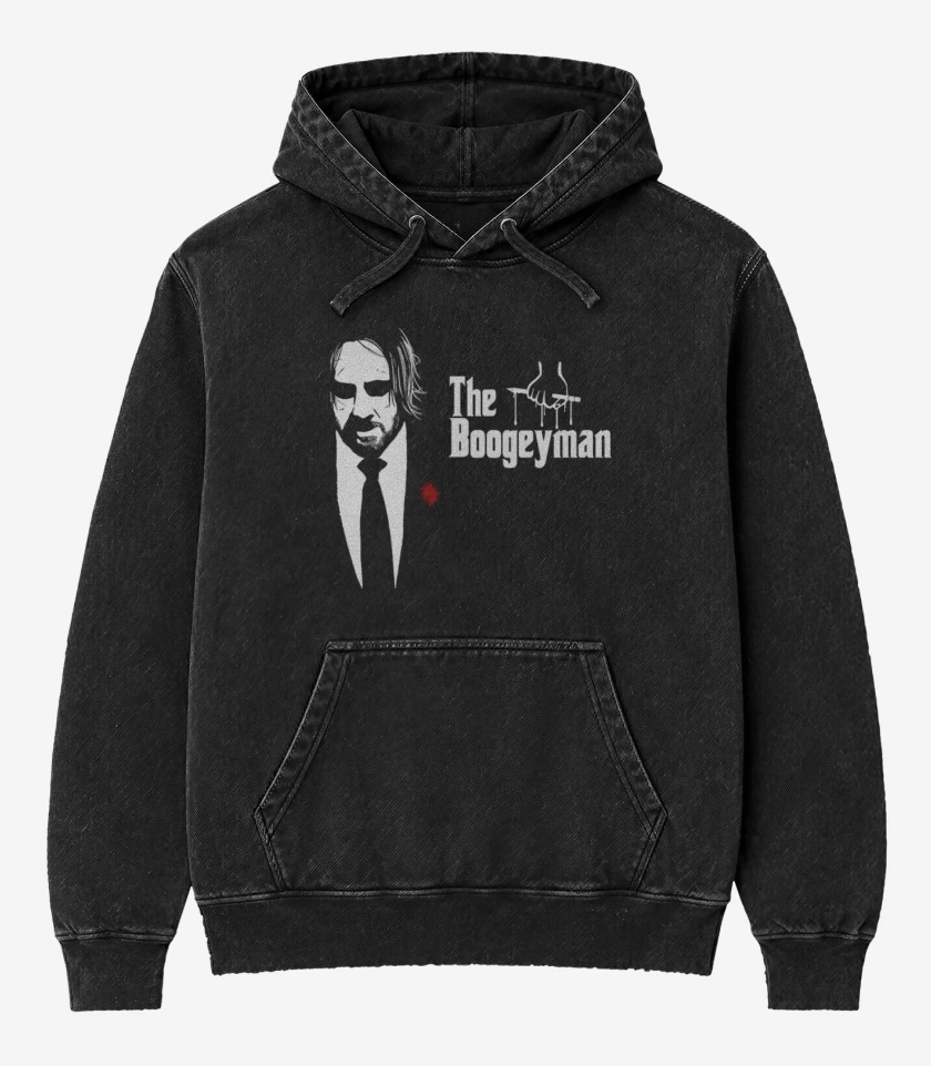 Poleron Canguro Acid Wash Negro de The boogeyman