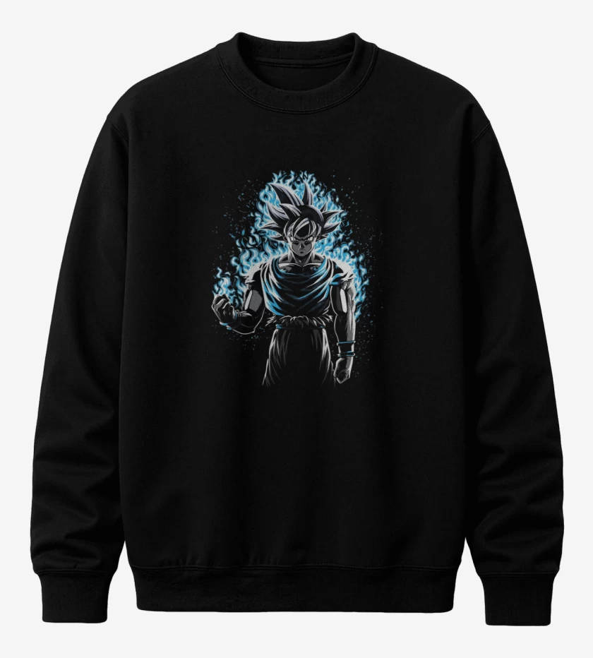 Poleron polo Negro de Goku ultra instinto