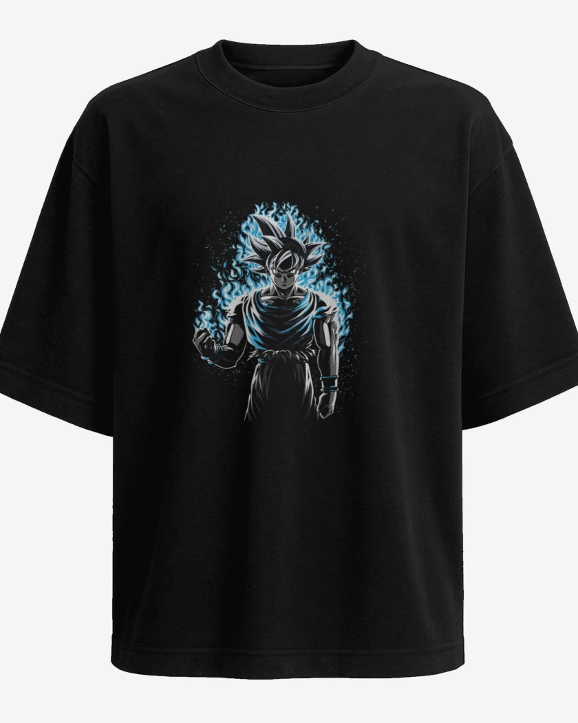 Polera Oversize Goku ultra instinto
