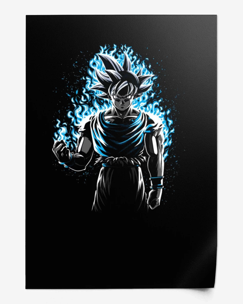 Print Negro de Goku ultra instinto