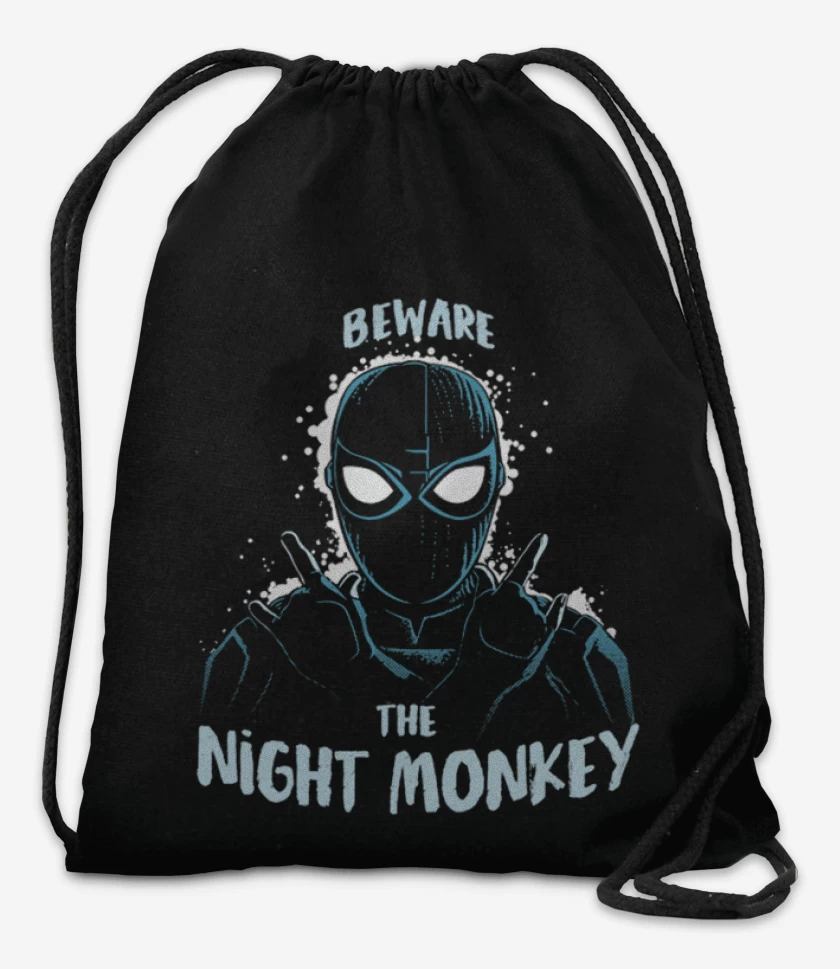 Mochila Negro de Spider monkey