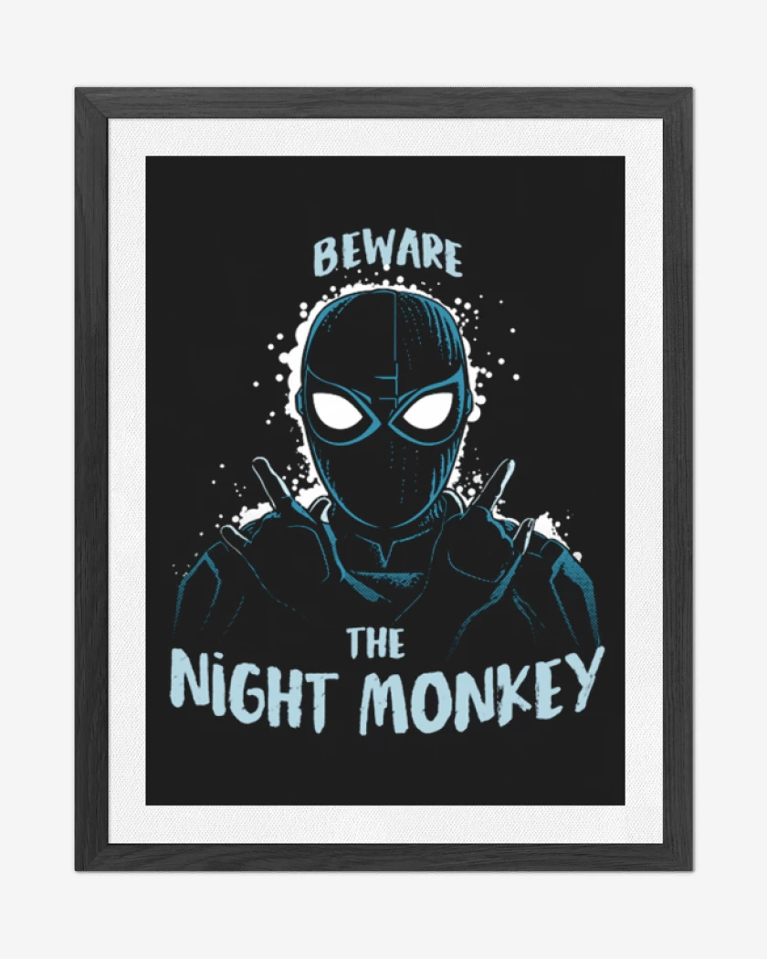 Cuadro decorativo Negro de Spider monkey