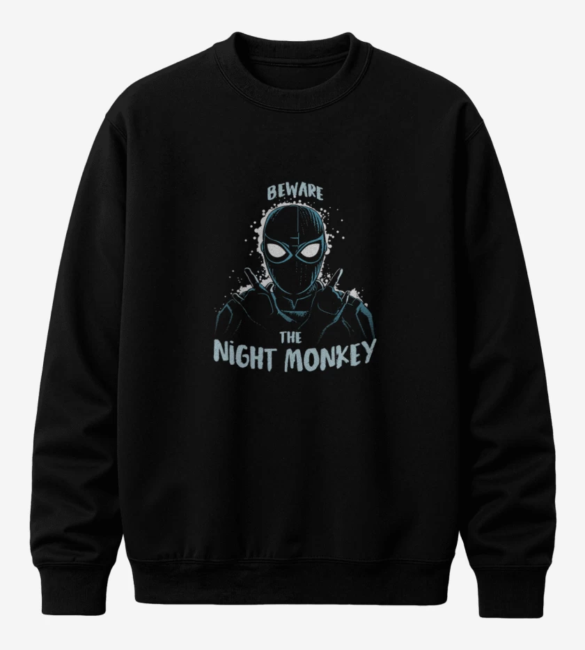 Poleron polo Negro de Spider monkey