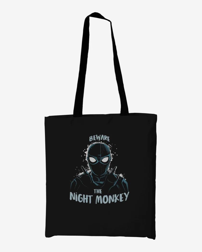 Totebag Negro de Spider monkey
