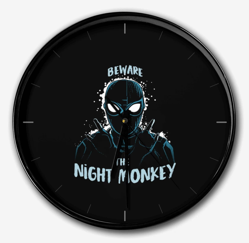 Reloj Negro de Spider monkey