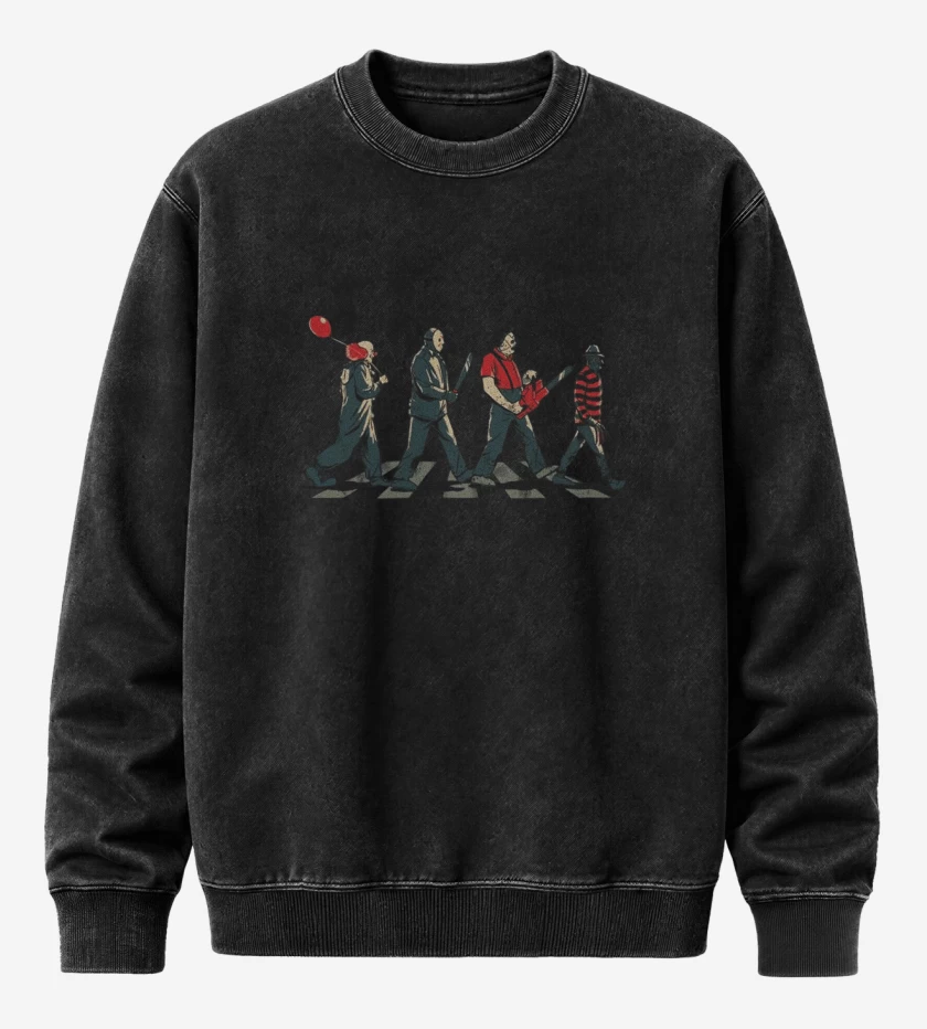 Poleron Polo Acid Wash Negro de The brigidos