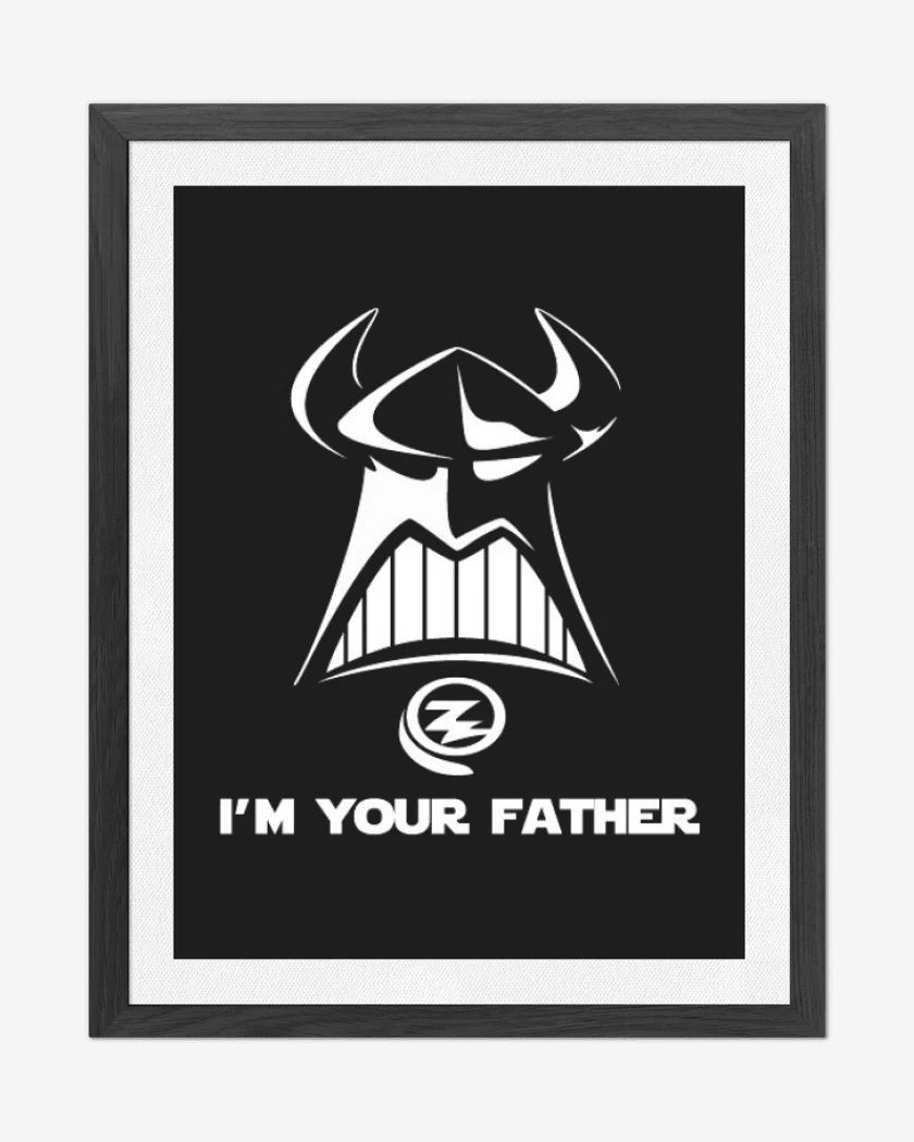 Cuadro decorativo Negro de Zurg vader