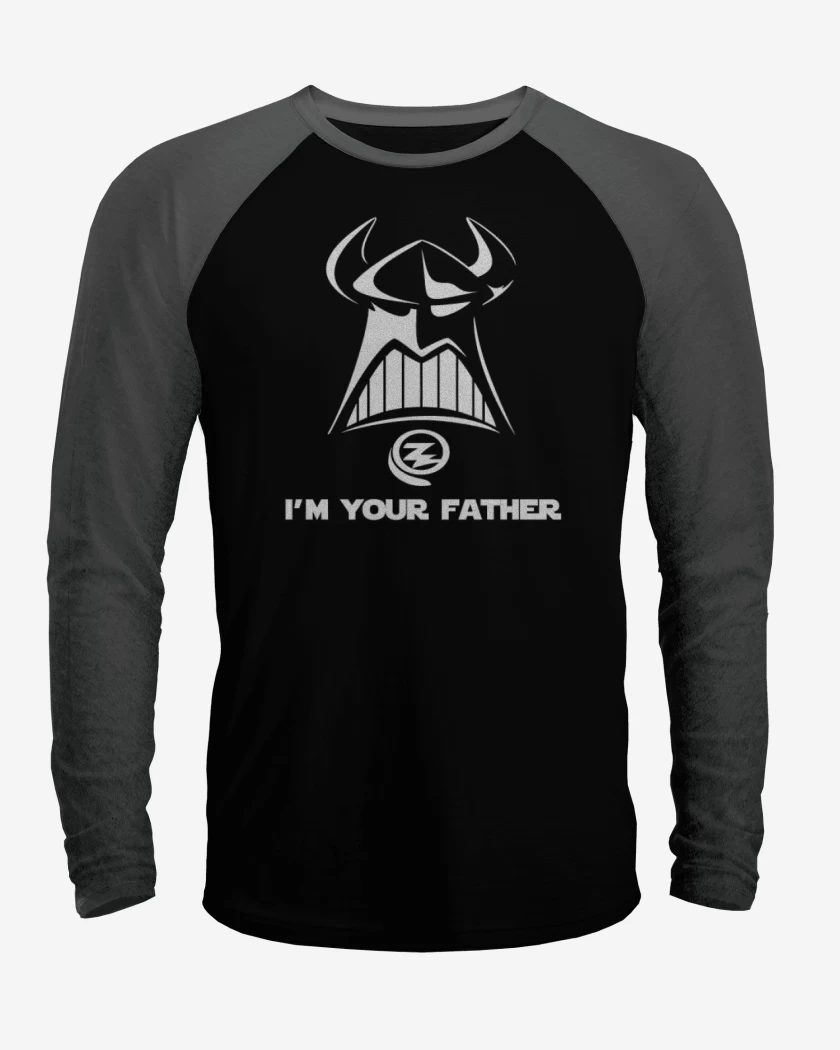 Polera Raglan Negro / Negro Heather de Zurg vader