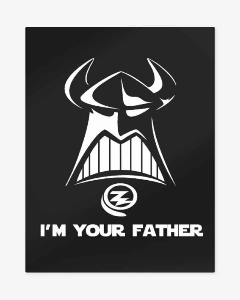 Print metalico Negro de Zurg vader