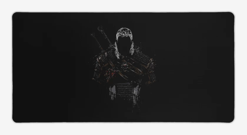 Mouse pad Gamer Negro de The Witcher