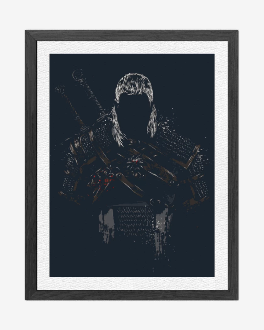 Cuadro decorativo Azul Marino de The Witcher