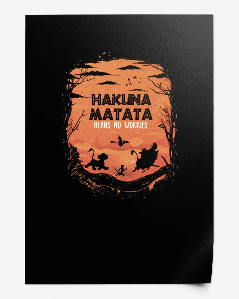 Print Hakuna matata 3
