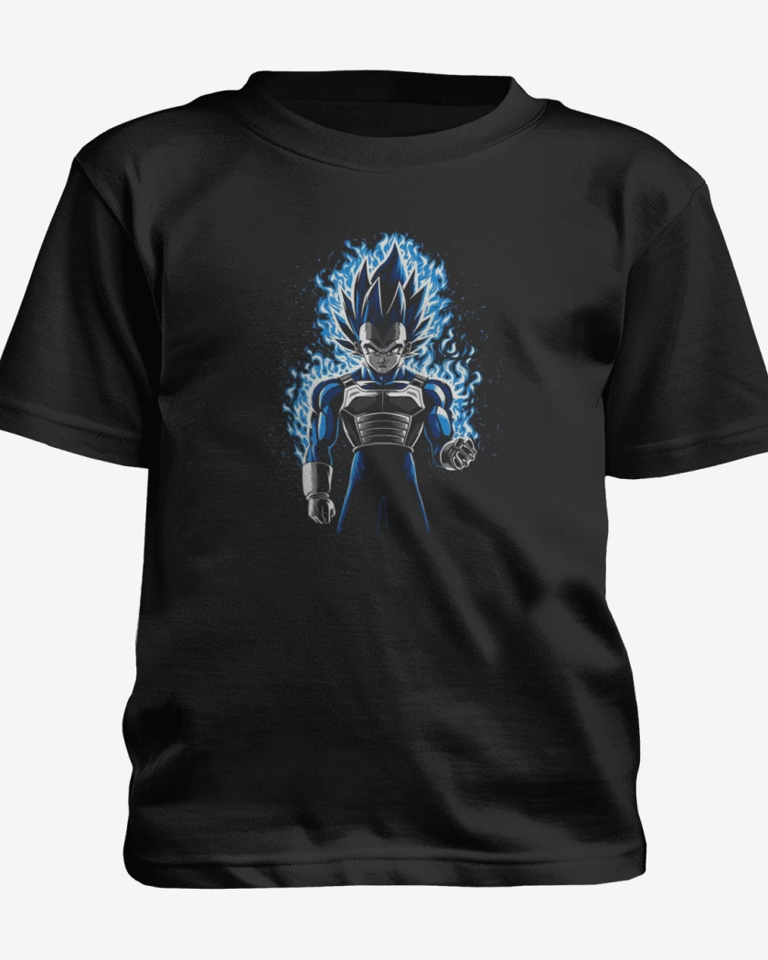 Polera de niño Negro de vegeta ultra instinto 