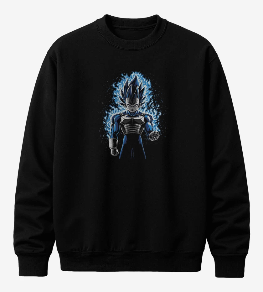 Poleron polo Negro de vegeta ultra instinto 