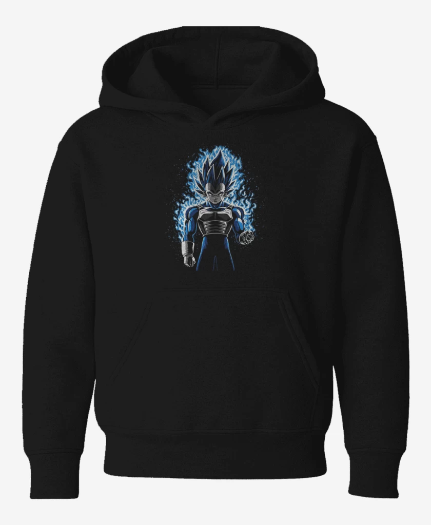Poleron de niño Negro de vegeta ultra instinto 