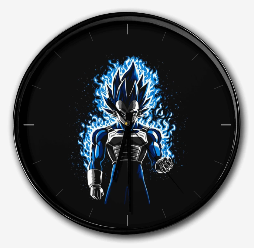 Reloj Negro de vegeta ultra instinto 