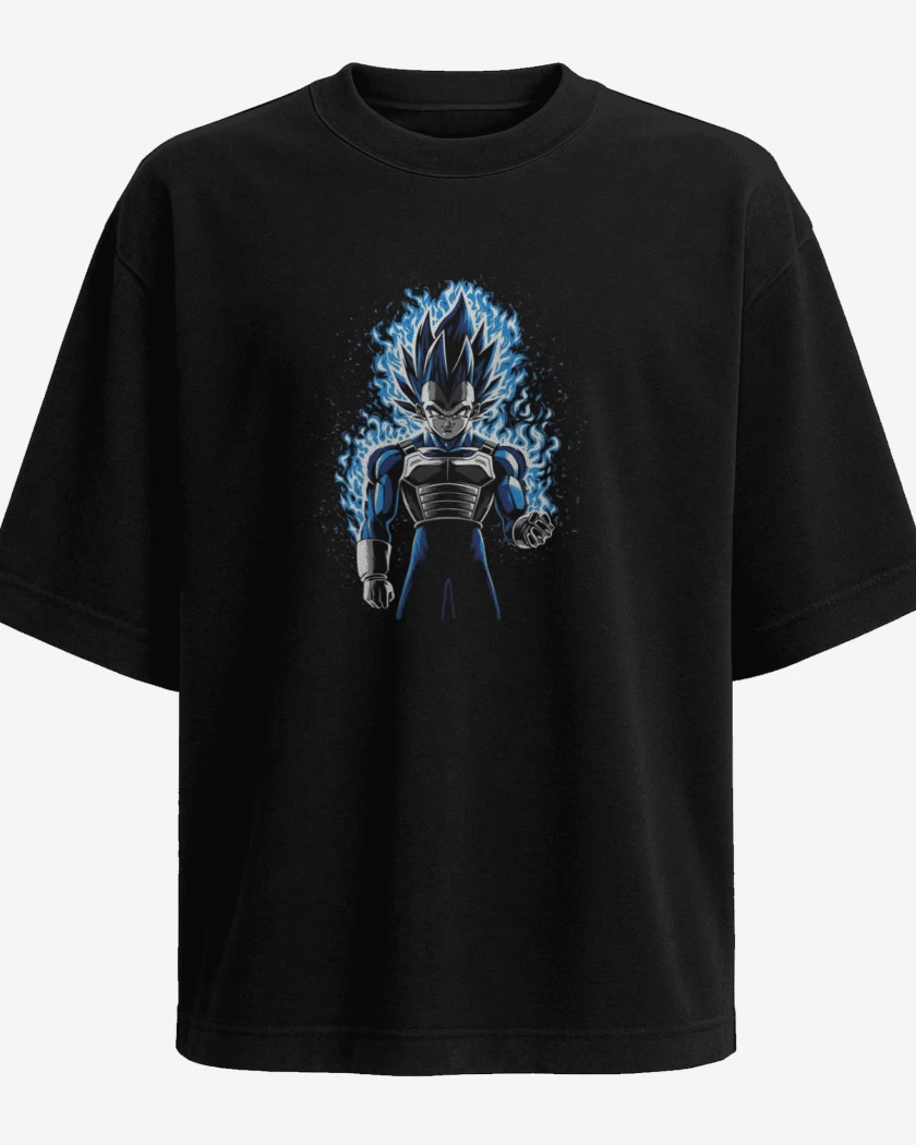 Polera Oversize vegeta ultra instinto 