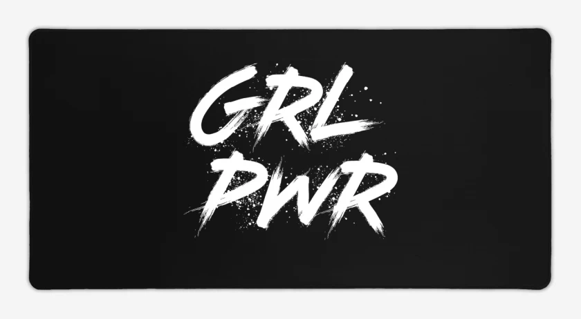 Mouse pad Gamer Negro de GRL PWR