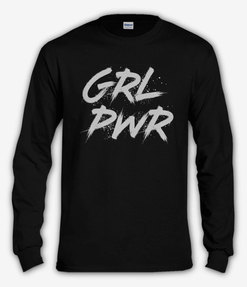 Polera manga larga Negro de GRL PWR