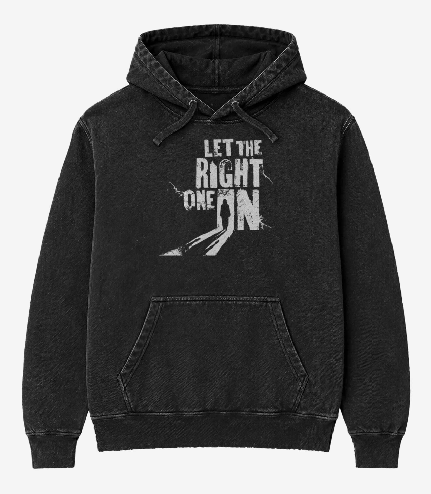 Poleron Canguro Acid Wash Negro de LET THE RIGHT ONE IN