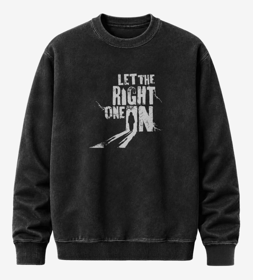Poleron Polo Acid Wash Negro de LET THE RIGHT ONE IN