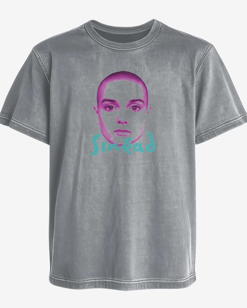 Polera desgastada Gris Melange de Sinead