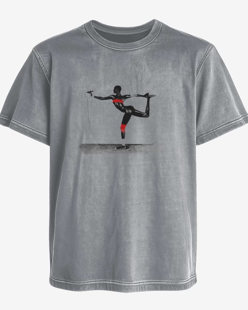 Polera desgastada Gris Melange de G jones 1 