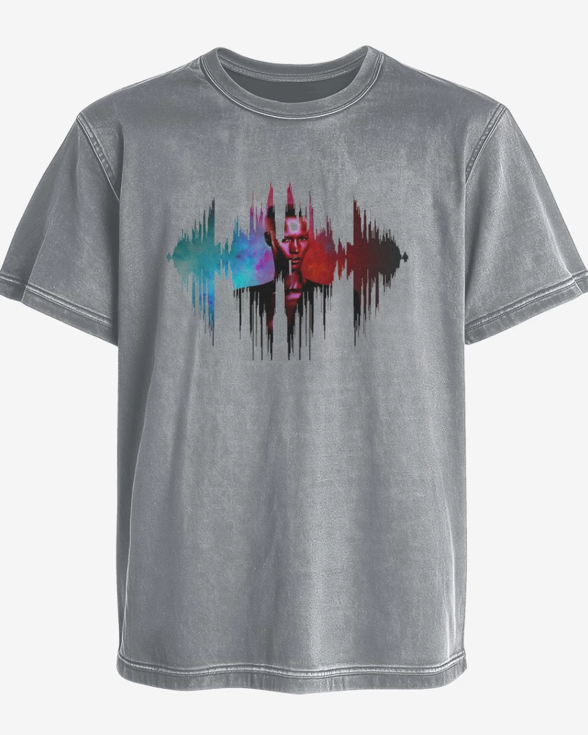 Polera desgastada Gris Melange de G jones 2