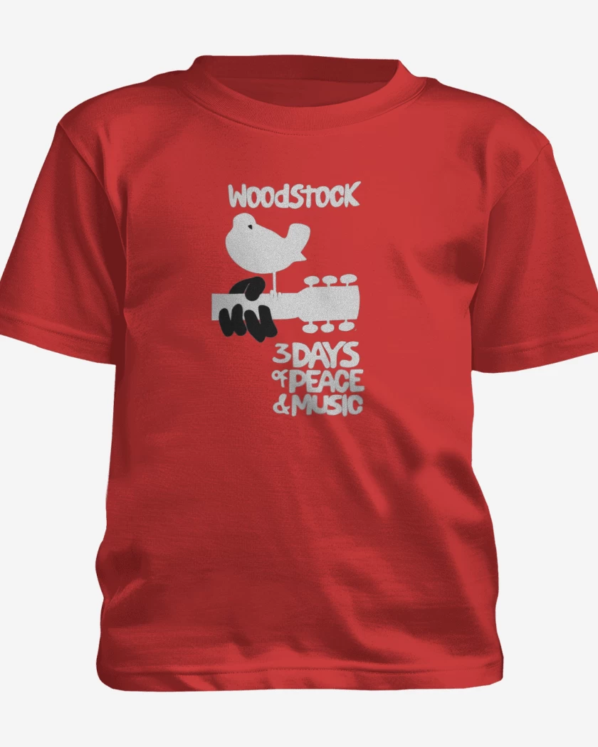 Polera de niño Rojo de Woodstock 1