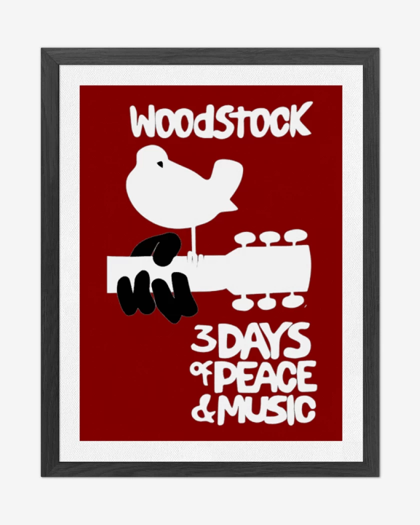 Cuadro decorativo Rojo de Woodstock 1