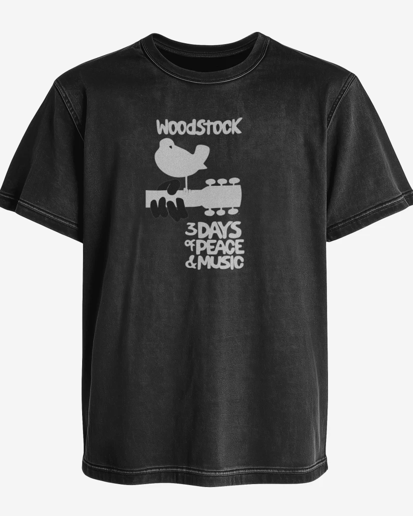 Polera desgastada Woodstock 1