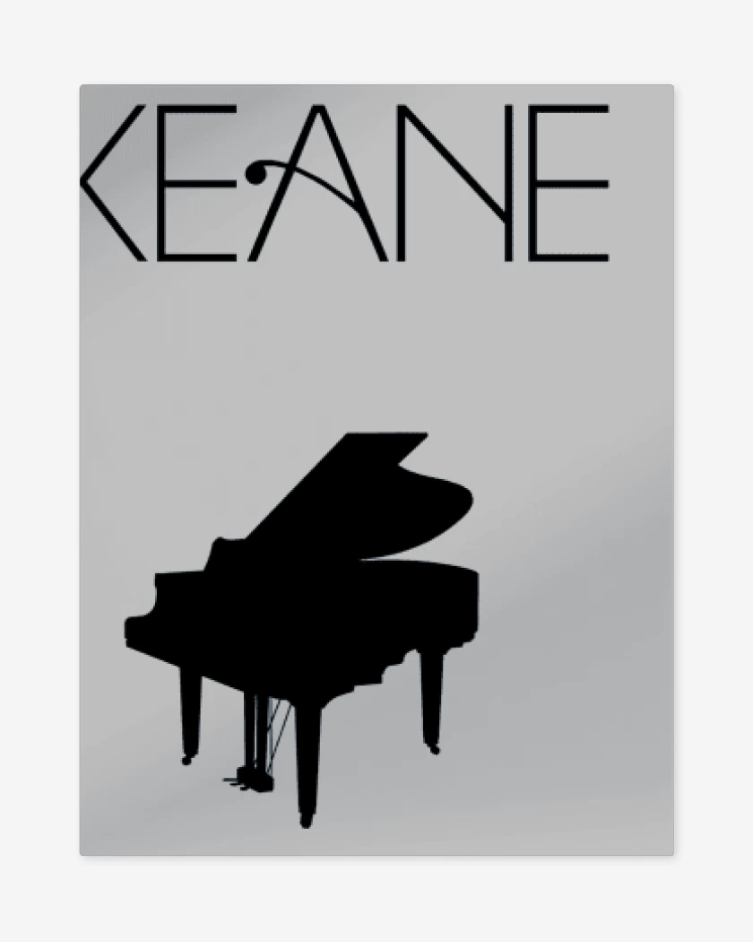 Print metalico Gris Melange de KEANE PIANO