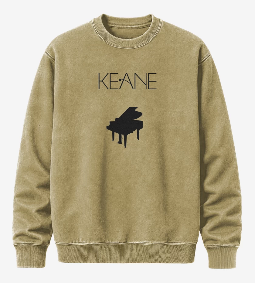 Poleron Polo Acid Wash Beige de KEANE PIANO