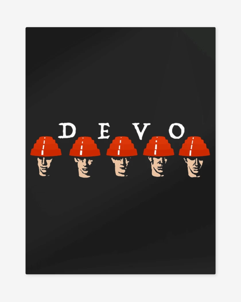 Print metalico Negro de DEVO