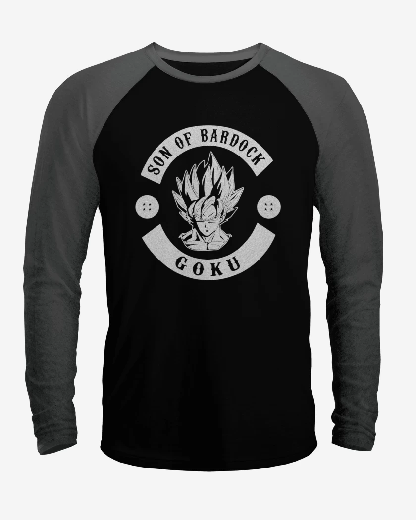 Polera Raglan Negro / Negro Heather de Sons of Bardock