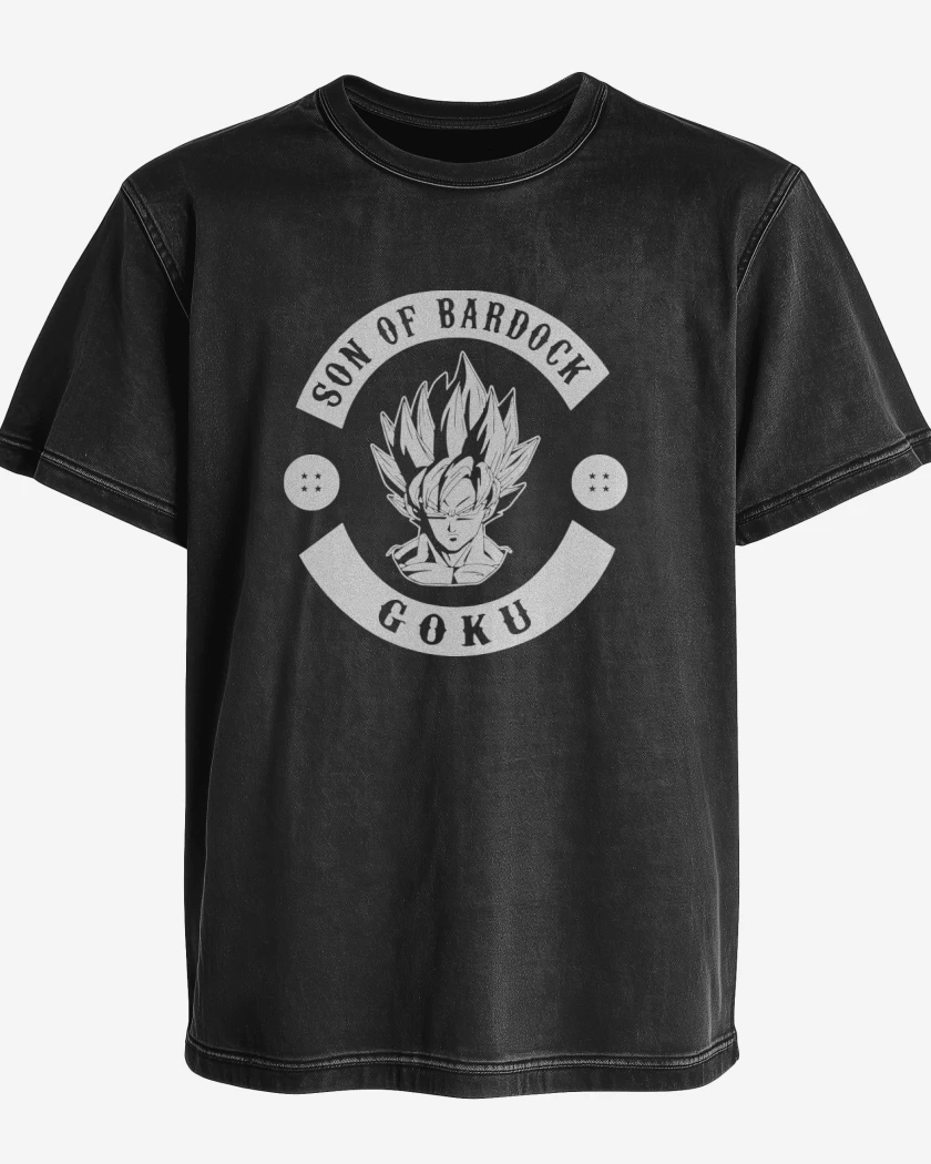Polera desgastada Negro de Sons of Bardock