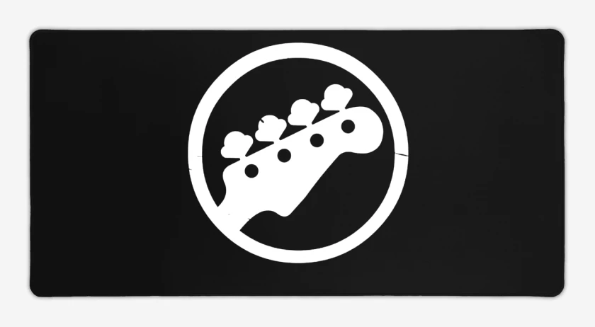 Mouse pad Gamer Negro de Bajo Clavijas 