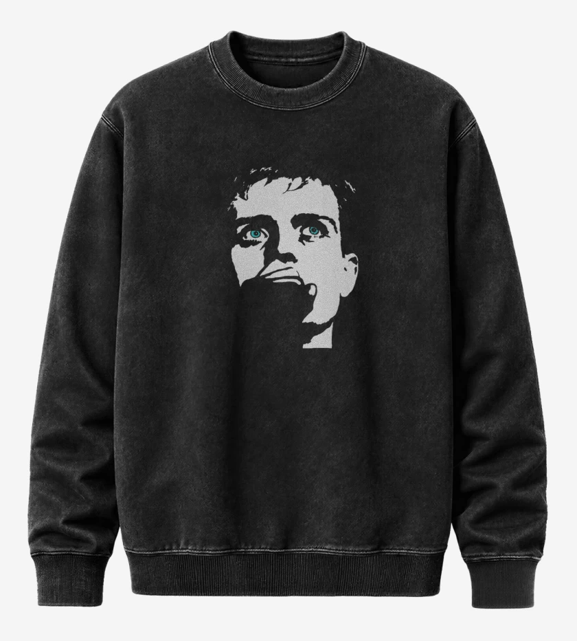 Poleron Polo Acid Wash Negro de CURTIS IAN 